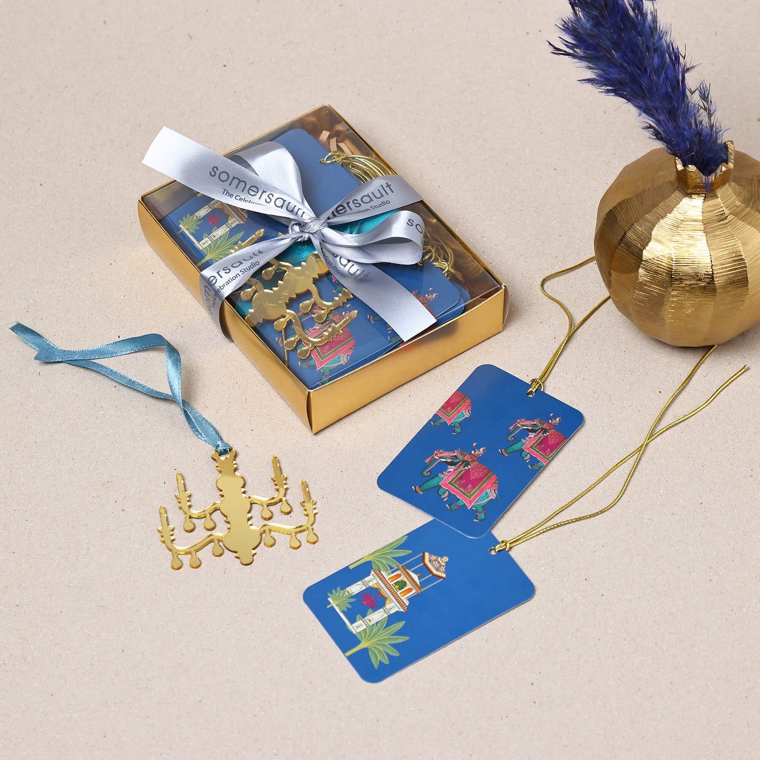 Moghul Mirage Gift Tags – Set of 22 (20 Paper + 2 Acrylic)