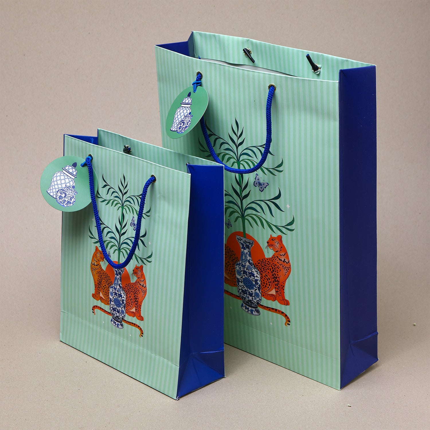 Cheetah Chutzpah Gift Bags – Set of 5