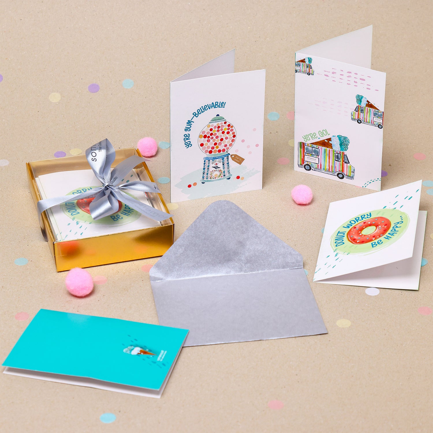 Sweet Lil Somethings Cards & Envelopes – Set of 10