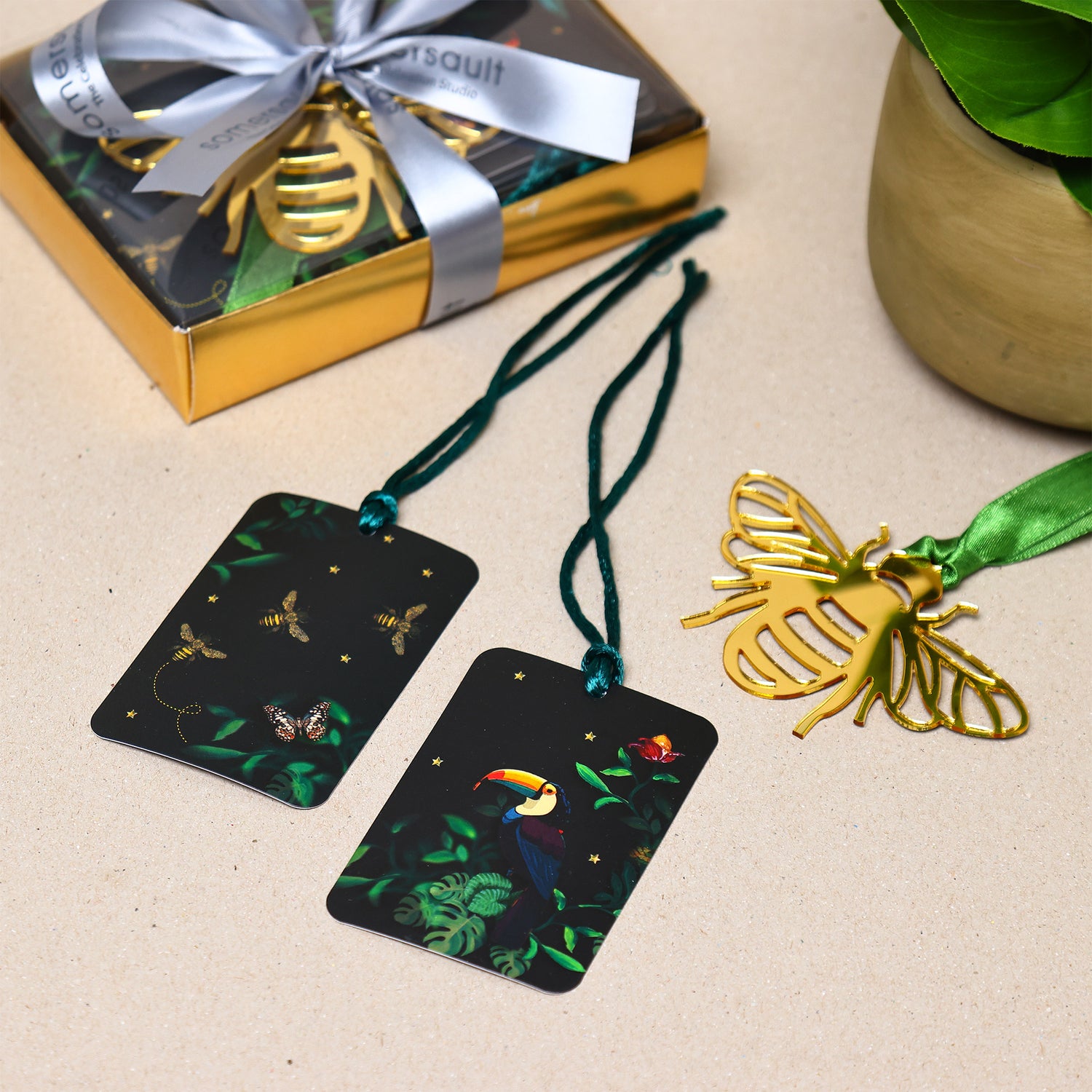 Tropical Night Gift Tags – Set of 22 (20 Paper + 2 Acrylic)