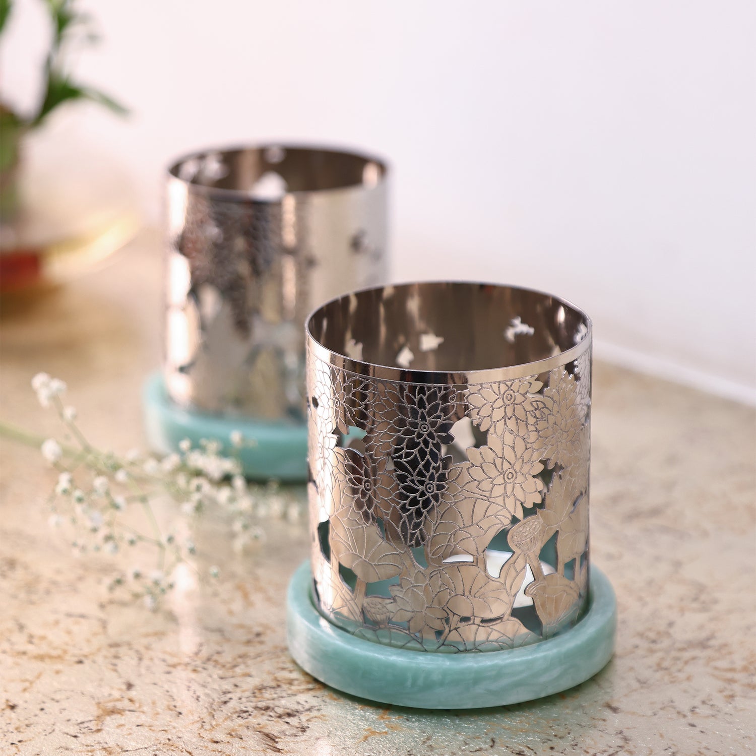 Padma Pond Tealight Candle Holder - Set of 2