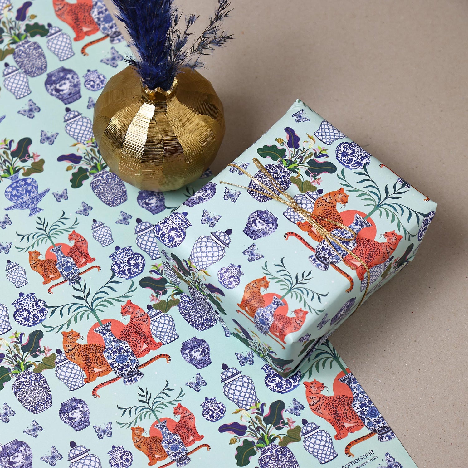 Cheetah Chutzpah Wrapping Paper – Set of 10